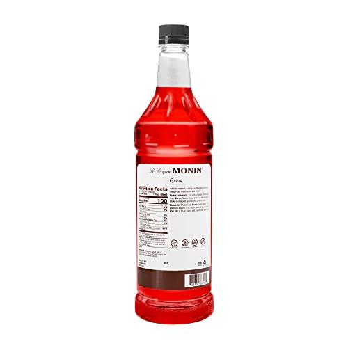 Monin Monin Flavored Syrup, Guava, 33.8-Ounce Plastic Bottle (1 liter)