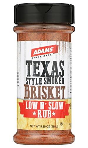 Adams Extract Adams Texas Style Smoked Brisket Low N’ Slow Rub, 9.89 Ounce Bottle (Pack of 3)