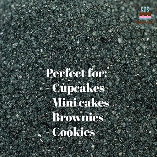 Cake S.O.S. Sanding Sugar Black 16 Oz