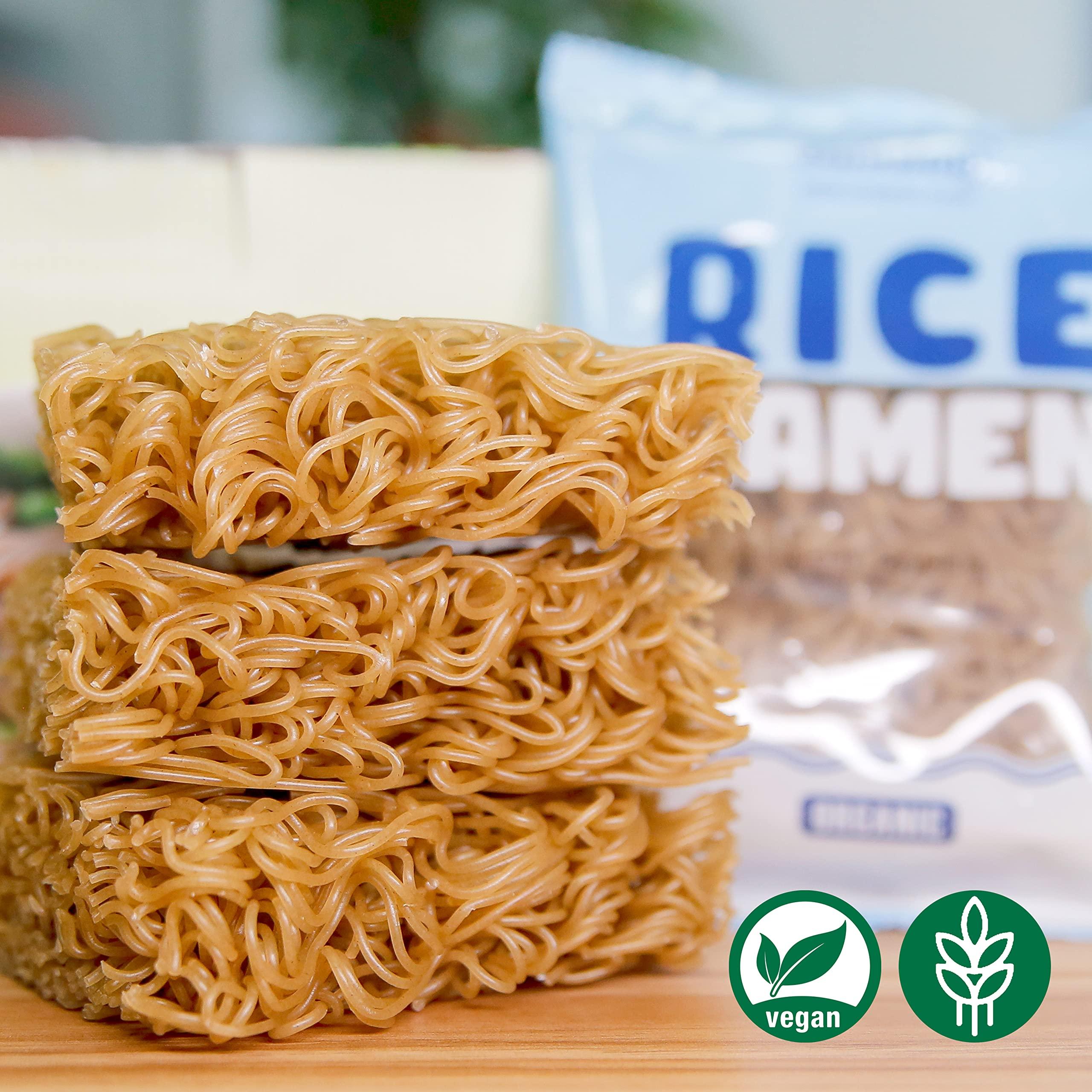 ONETANG ONETANG Organic Buckwheat & Brown Rice Ramen Noodle, 29.64 Oz and YUHO Organic Miso Paste 17.6 oz, Gluten-Free Pasta, Whole Grain, Non-GMO, Kosher, Vegan