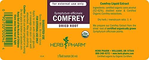 Herb Pharm Herb Pharm Certified Organic Comfrey Liquid Extract - 1 Ounce (DCOMF0)