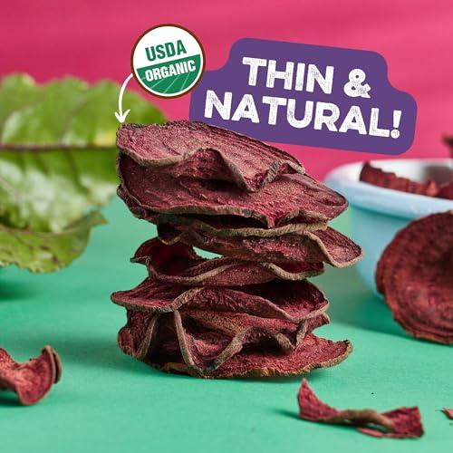 Good Chips by Paramo Snacks Baked Organic Beet Chips by GOOD CHIPS! 100% Natural, Oil Free, Only Two Ingredients: Organic Beets and Sea Salt. 1 oz Bags, Pack of 8