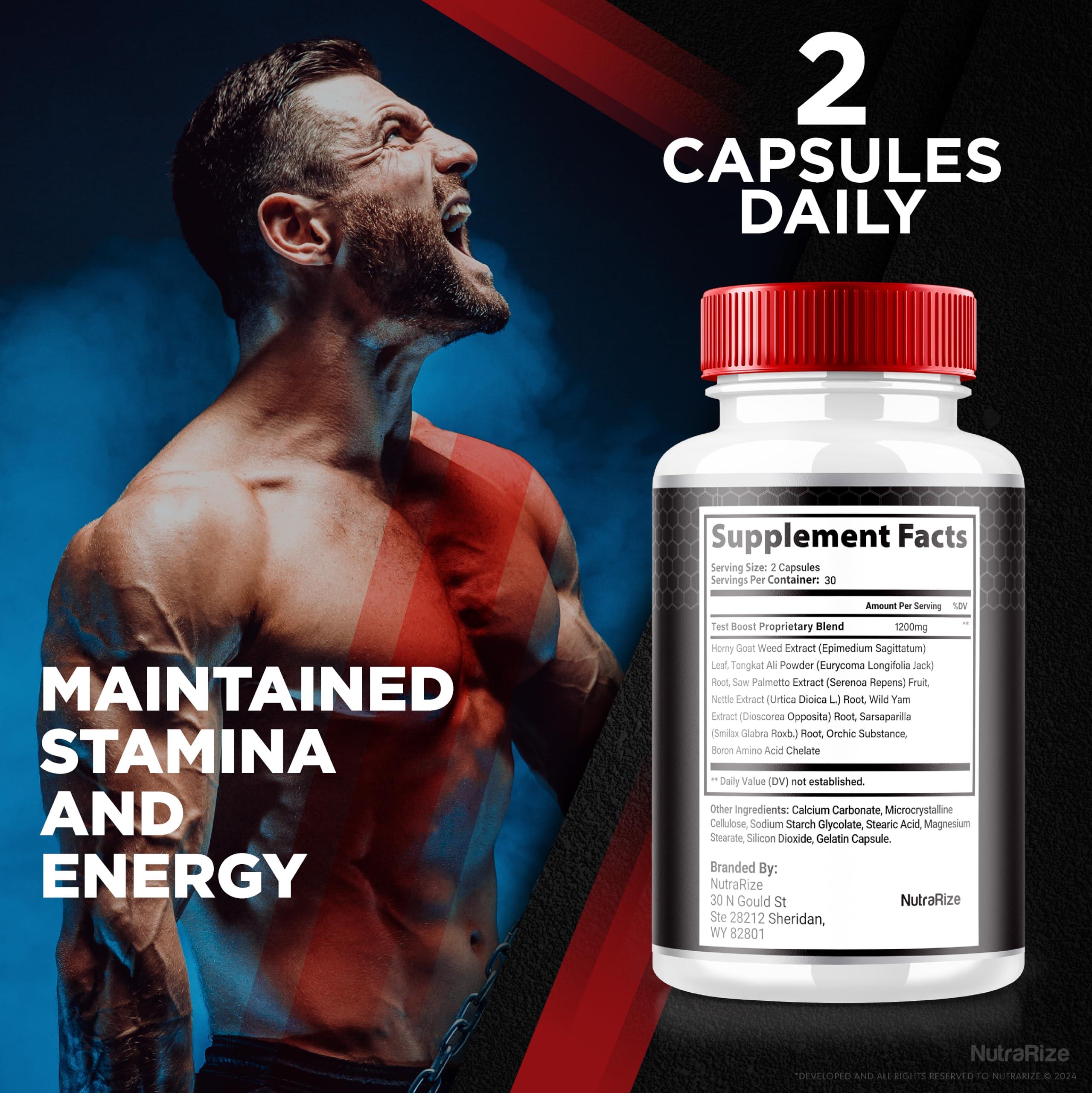 NutraRize (3 Pack) Virilwood Capsules for Men, Official Viril Wood Pills 1200 mg, All Natural Male Formula to Support Long-Lasting Performance and Overall Health, Premium Multivitamins Review (180 Capsules)