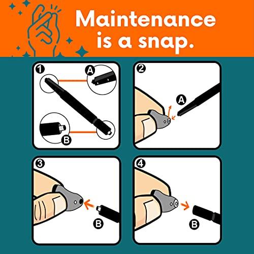 Reflexive Hearing (5 Packs / 40 Filters) Wax Guards Cerumen Stop for Hearing Aids - fits Phonak, Unitron, Widex, Resound, Reflexive 1.3mm BTE/ITE (Transparent)