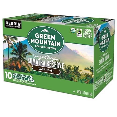 Green Mountain Coffee Roasters Green Mountain Coffee Roasters Sumatra Reserve, Keurig Single Serve K-Cup Pods, Dark Roast Coffee, 60 Count, (6 Packs of 10)