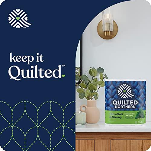 Quilted Northern Quilted Northern Ultra Soft & Strong Toilet Paper, 18 Mega Rolls = 72 Regular Rolls, 5X Stronger*, Premium Soft Toilet Tissue with Recyclable Paper Packaging