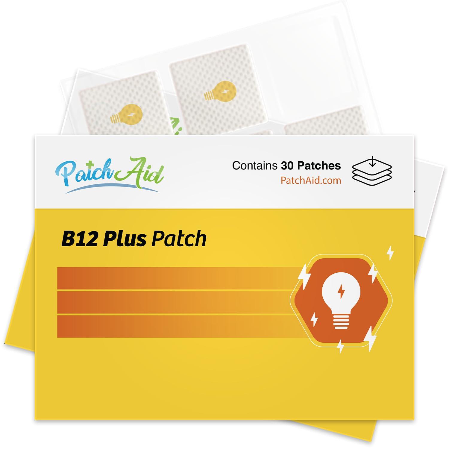 Patch Aid B12 Energy Plus Topical Patch by PatchAid 30-Day Supply (Pack of 2)