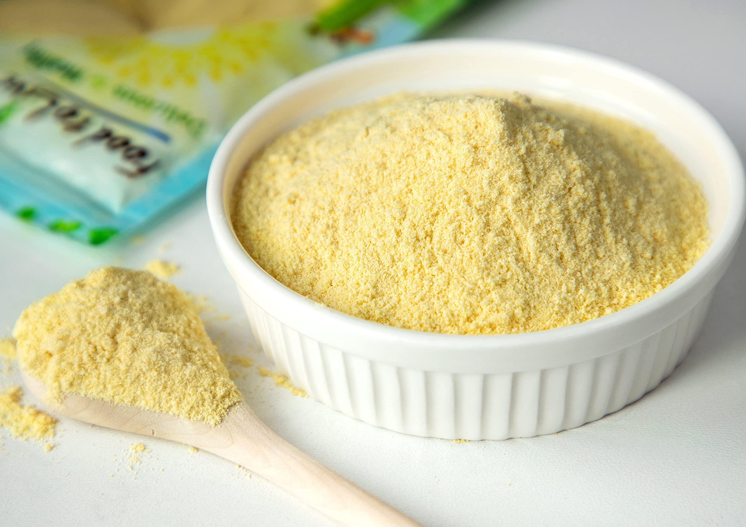 Food to Live Food to Live Organic Corn Flour, 9 Pounds Non-GMO, Whole Grain, Finely Ground Meal, Vegan, Kosher, Bulk Yellow Milled Maize. Great for Cooking and Baking Cornbread, Pancakes, and Tortillas.