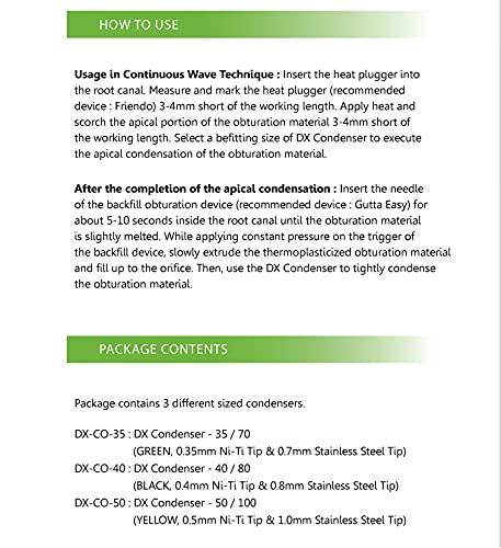 DXM Co., Ltd. DX-Condenser Dental Endodontic Obturation Hand Pluggers