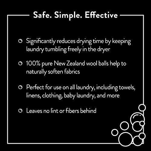 Molly's Suds Molly's Suds Peppermint Laundry Detergent Pods (120 Loads) & XL Wool Dryer Balls (White) Bundle