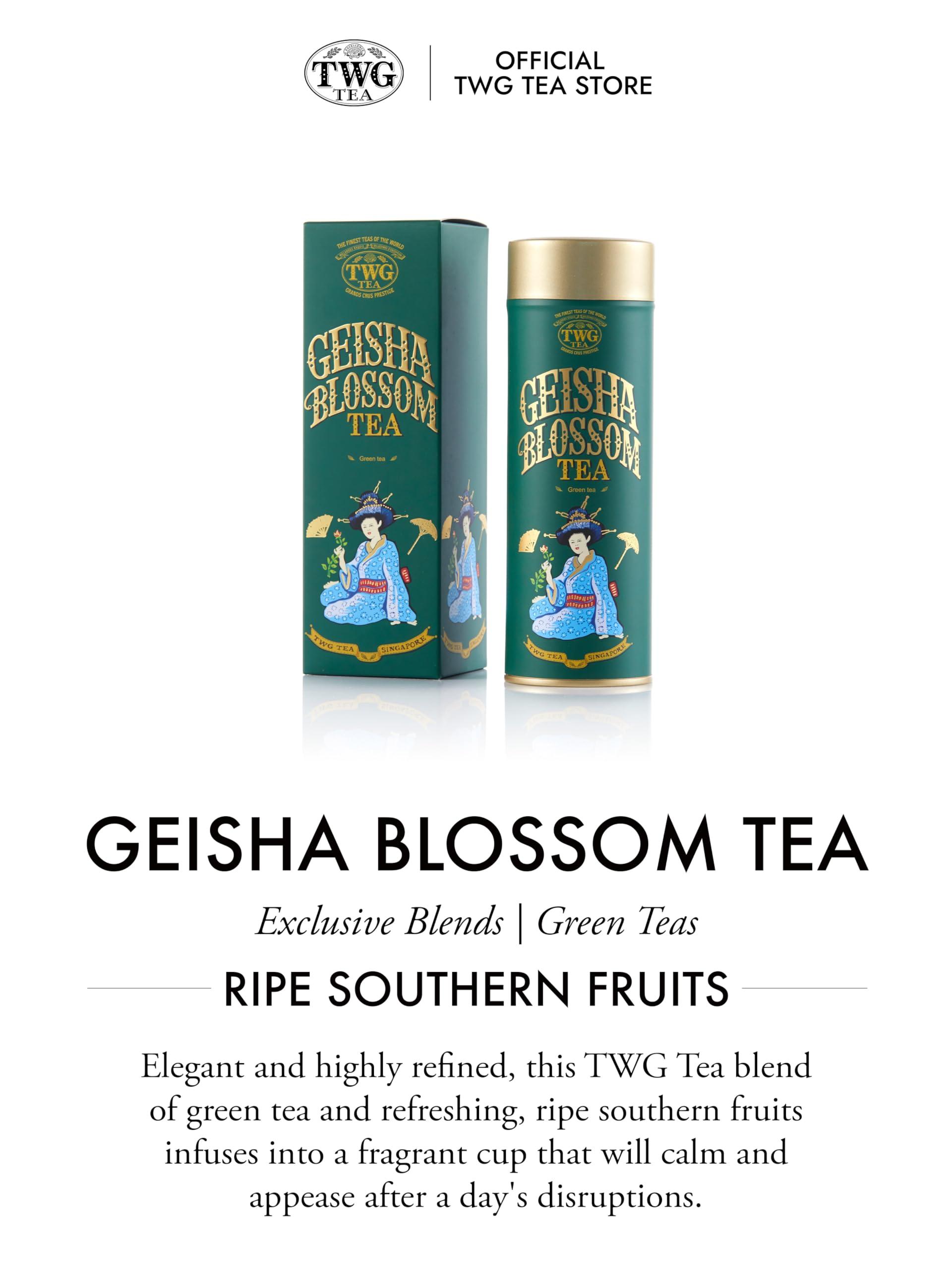 TWG Tea TWG Tea | Geisha Blossom Tea | Green Tea | Passionfruit & Marigold Petals | Haute Couture Tin, 100g | Gift Set