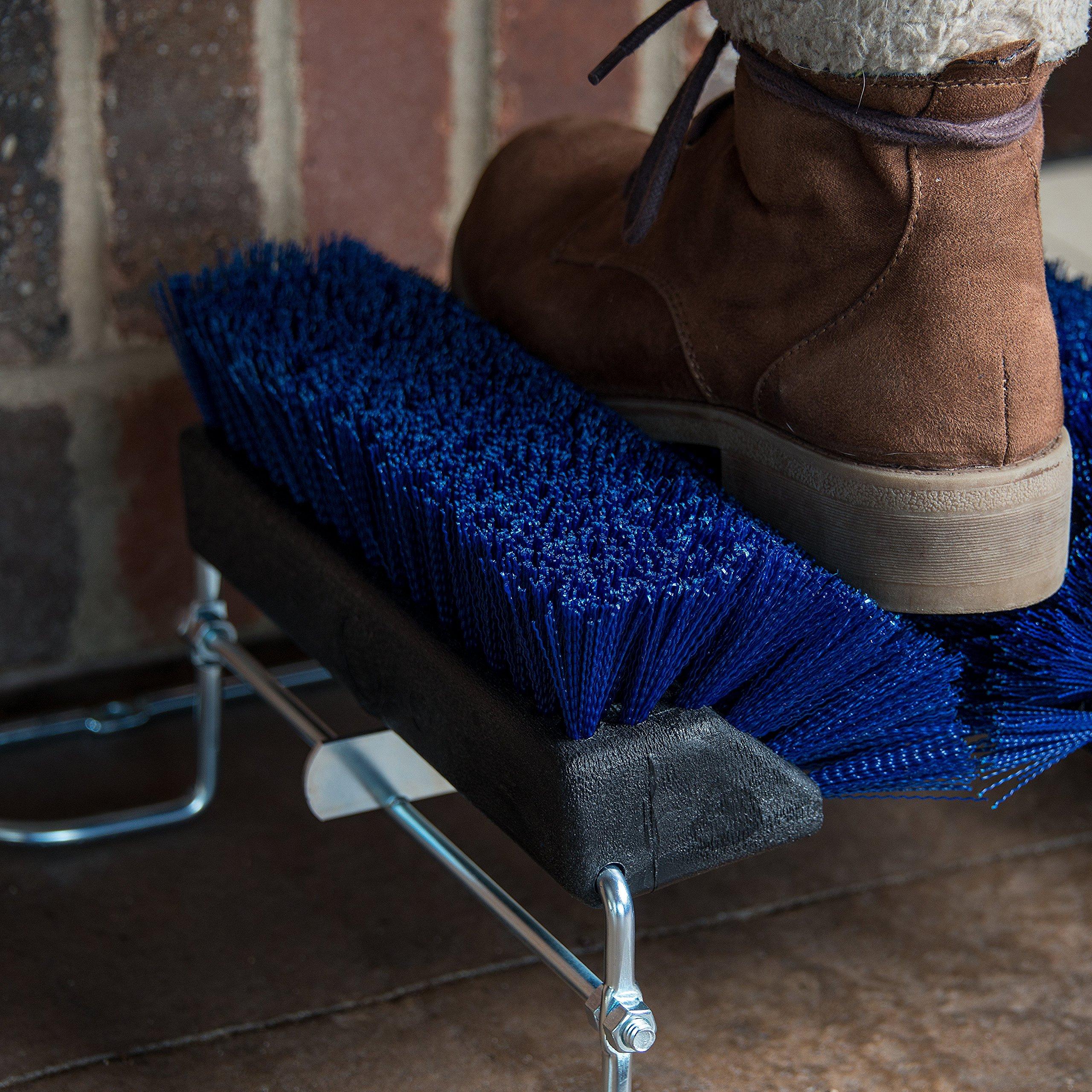 Carlisle FoodService Products SPARTA 4042514 Spectrum Plastic Shoe Brush, Boot Brush, Shoe Polish Brush With Non-Absorbent For Cleaning, 10 Inches, Blue, (Pack of 12)