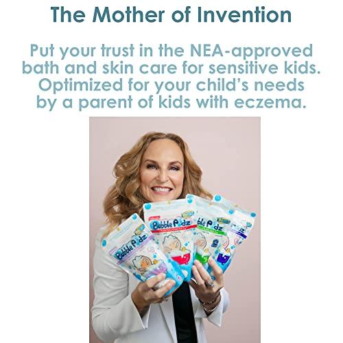 TruKid TruKid Bubble Podz Bubble Bath for Baby & Kids, NEA-Accepted for Eczema, Gentle Refreshing Colloidal Oatmeal Bath Bomb for Sensitive Skin, pH Balance 7 for Eye Sensitivity, Unscented (60 Podz)