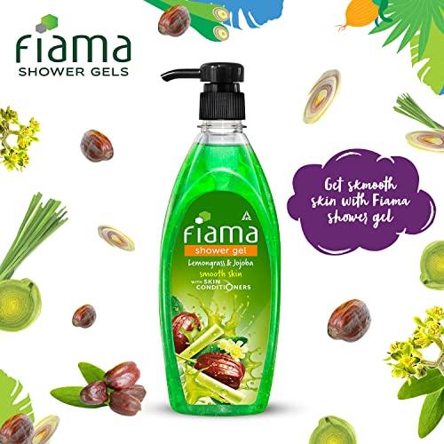 ITC Fiama Shower Gel, Lemongrass and Jojoba, 550ml