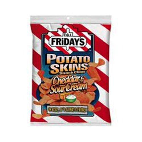 Poore Brothers Poore Brothers Tgif Potato Skins With Cheddar And Sour Cream, 3-Ounces (Pack of 6)