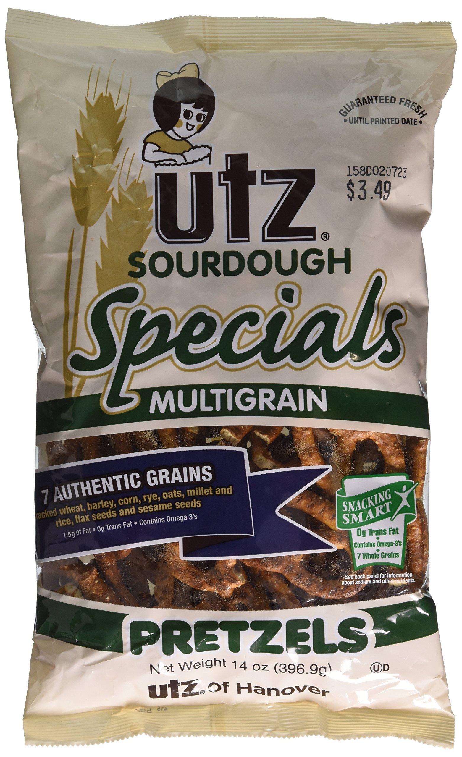 Utz Utz Sourdough Specials Multigrain Pretzels, 14 Ounce