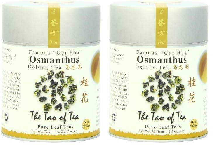 The Tao of Tea The Tao of Tea, Osmanthus Oolong Tea, Loose Leaf, 2.5 Ounce Tin (Pack of 2)