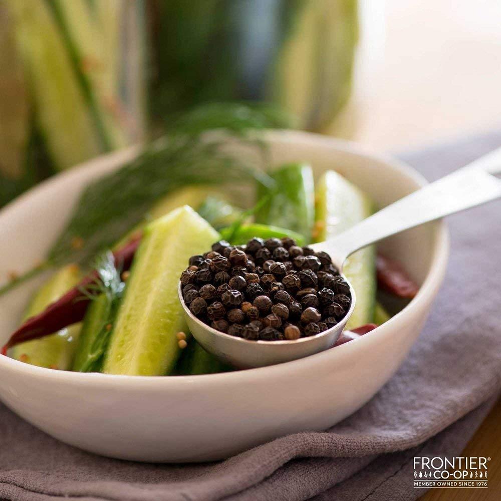 Frontier Frontier Co-op Black Peppercorns, 1-Pound Bulk, Great In Peppermills, Add Satisfying Heat & Bite, Kosher, Non-Irradiated