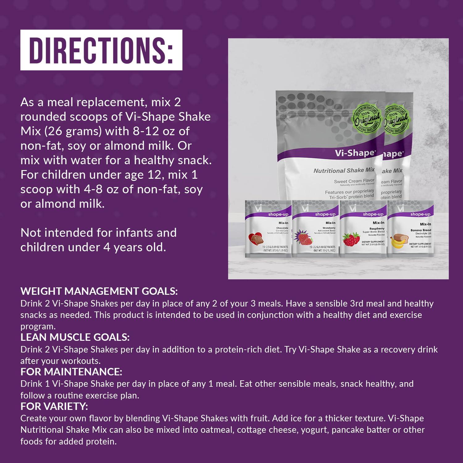 Vi-Shape Vi-Shape Four Flavor Transformation Kit - 2 Shake Pouches (48 Servings)