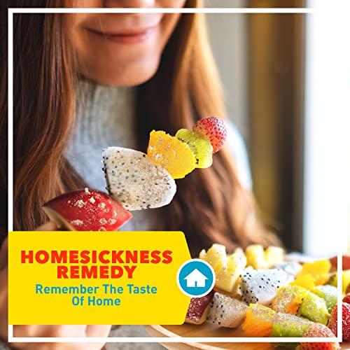 Snack Hawaii Authentic White Li Hing Mui Powder - Flavor Fresh Fruit, Candy, Shave Ice or Cocktail Drinks - Sweet, Sour & Salted Dried Plum Powder - Famous Asian Hawaiian Snack - 2.5 Ounce