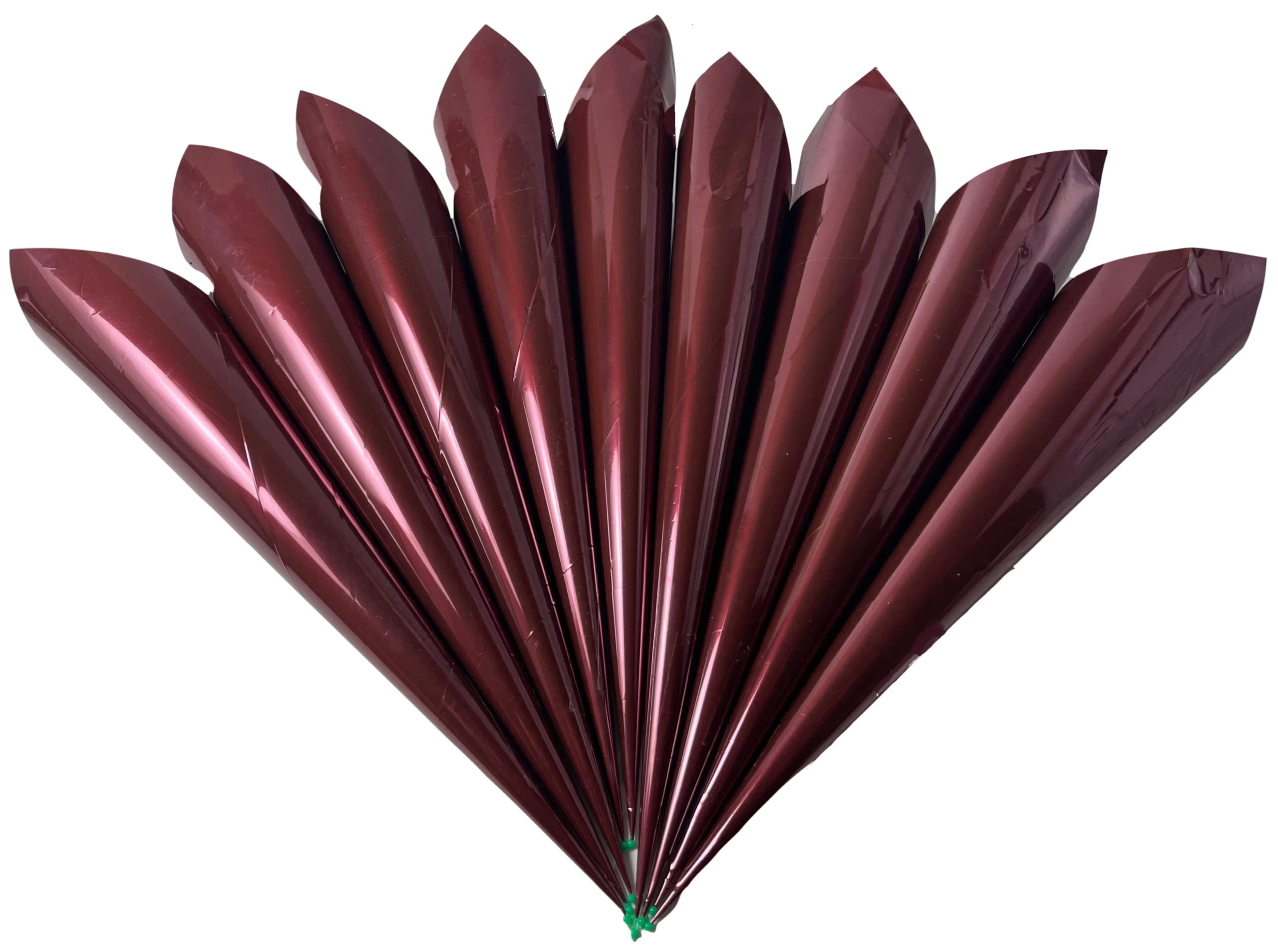 SaVvam SaVvam Empty Pre-rolled cones for making henna cones, Handmade Rolled Mylar Cellophane Cones For Henna Paste, Temporary Tattoo, Jaqua Designs, Cake Icing, Cake Decoration Large (24 EMPTY CONES)