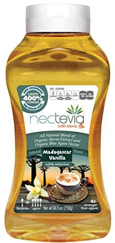 Steviva Brands Nectevia Madagascar Vanilla - Stevia Infused Agave Nectar, 6 Pack