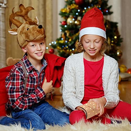 WANGDEFA 100 Pieces Small Gift Pillow Boxes Pillow Boxes for Gifts Kraft New Year Gift Box Christmas Pillow Boxes Pillow Gift Boxes with Jute String for Wedding New year Present and Birthday Party Favor