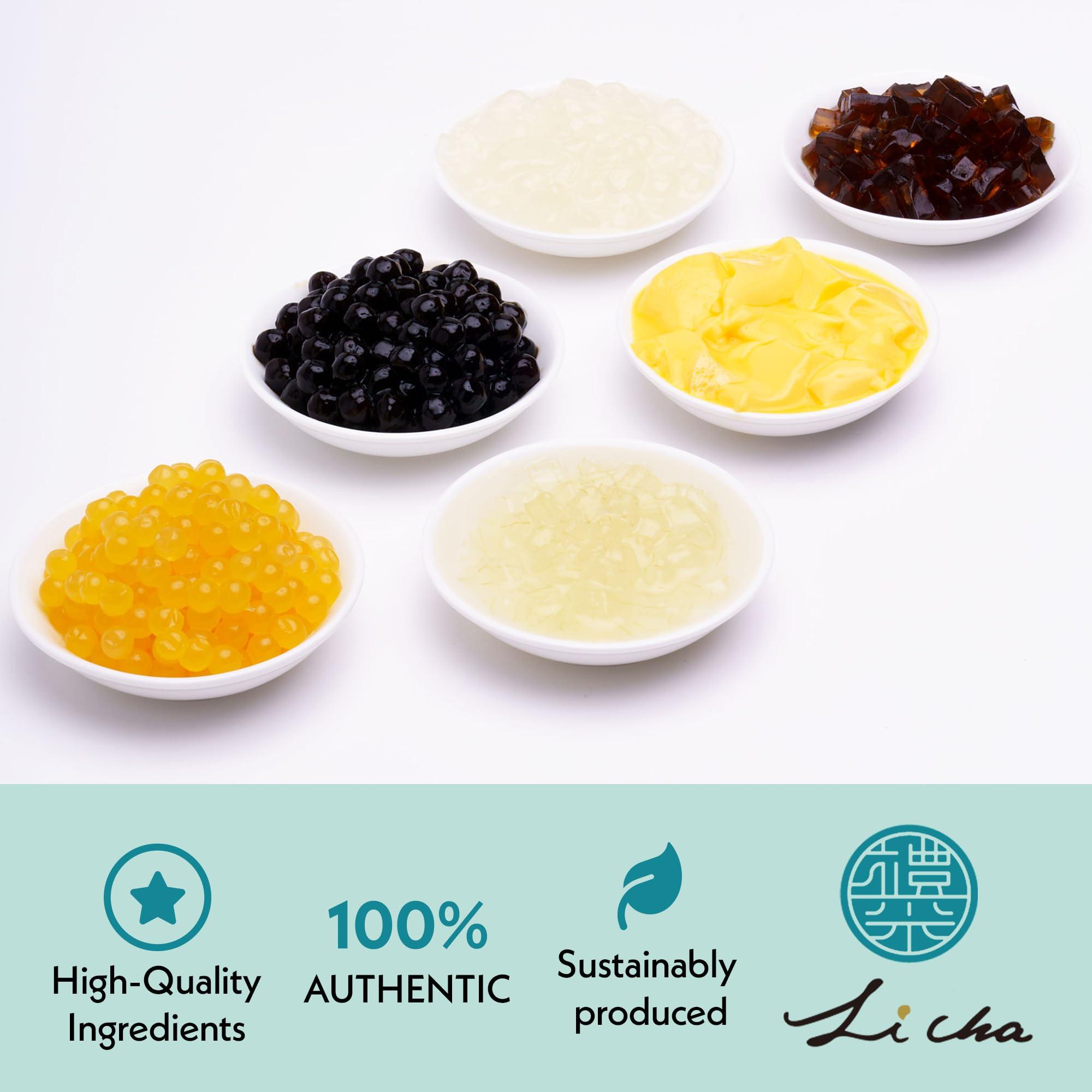 Li cha Li Cha Passion Fruit Jam with Pulp (4kg/9.9lbs Container) | Topping for Bubble Milk Tea, Boba Beverages & Desserts