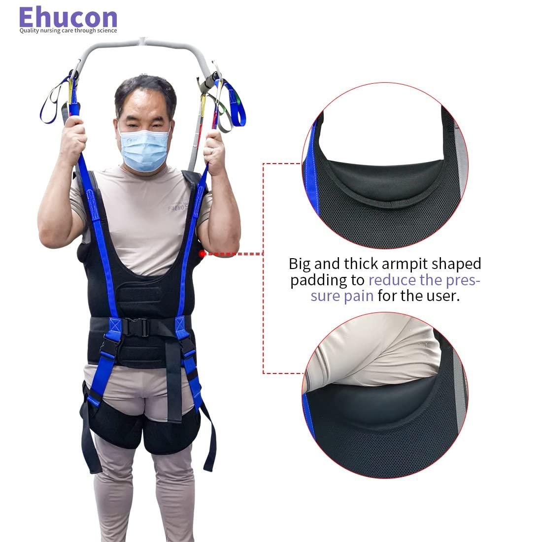 Ehucon Ehucon Patient Lift Walking Sling for Standing Support,Pelvic Padded 500lbs Safety Loading Weight,Medical Hoist Standing Aids for Ambulating Training (Small (Pack of 1))
