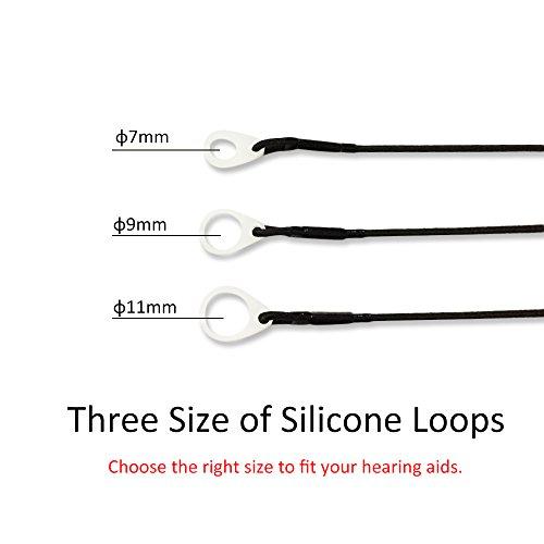 SOUNDLINK Hearing Aids Clip for RIC - Portable Hang Rope Anti-lost Fixation Cord Lanyard Clip Protection For Seniors (7mm)