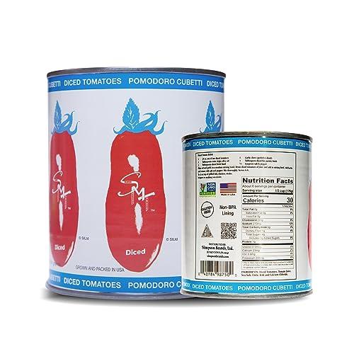 SMT SAN MERICAN TOMATO SMT San Merican Diced Tomatoes, 28 oz (Pack of 6)