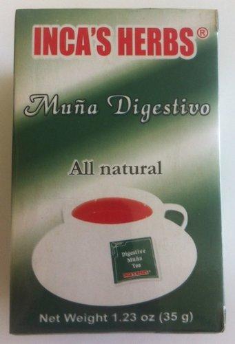 INCA'S HERBS Inca's Herbs Muña Digestivo All Natural (Single Pack - 1.23oz) Product of Peru