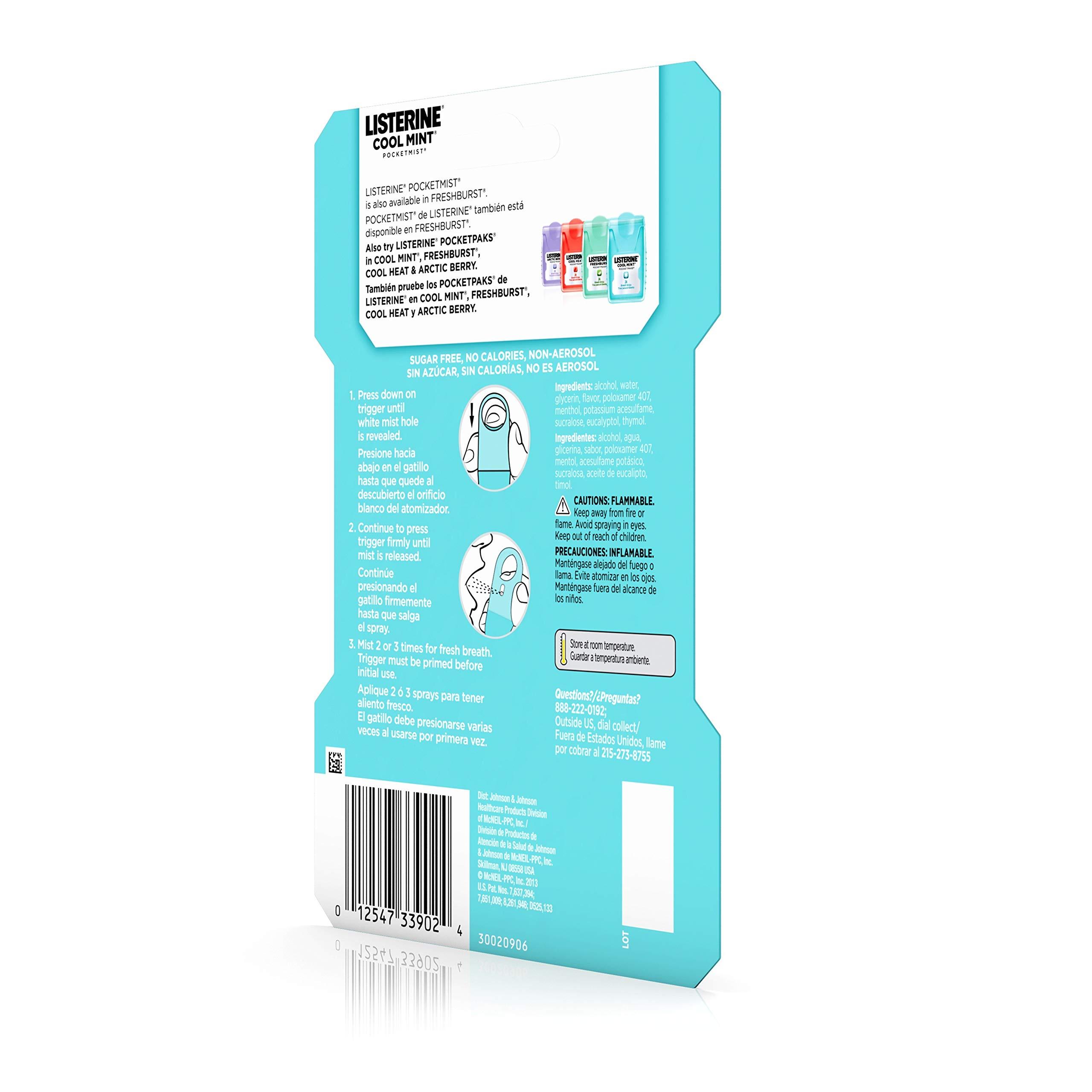 Listerine Listerine Pocketmist Cool Mint, 2-Count (Pack of 6)
