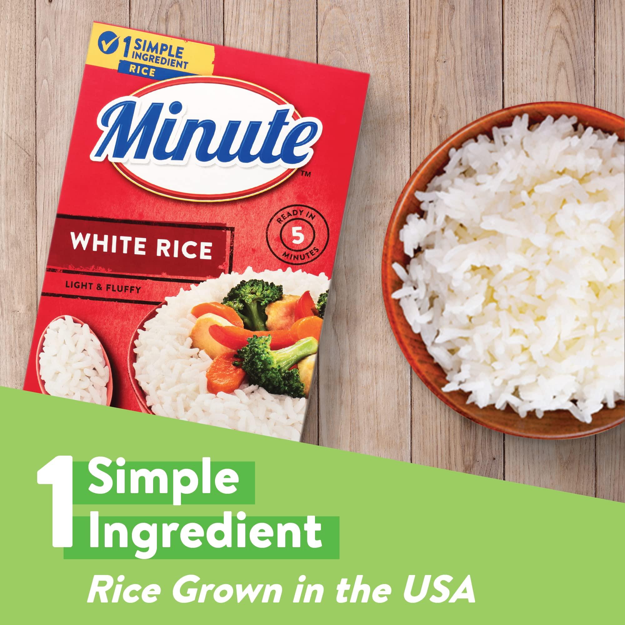 Minute Minute White Rice, Instant White Rice for Quick Dinner Meals, 72-Ounce Box