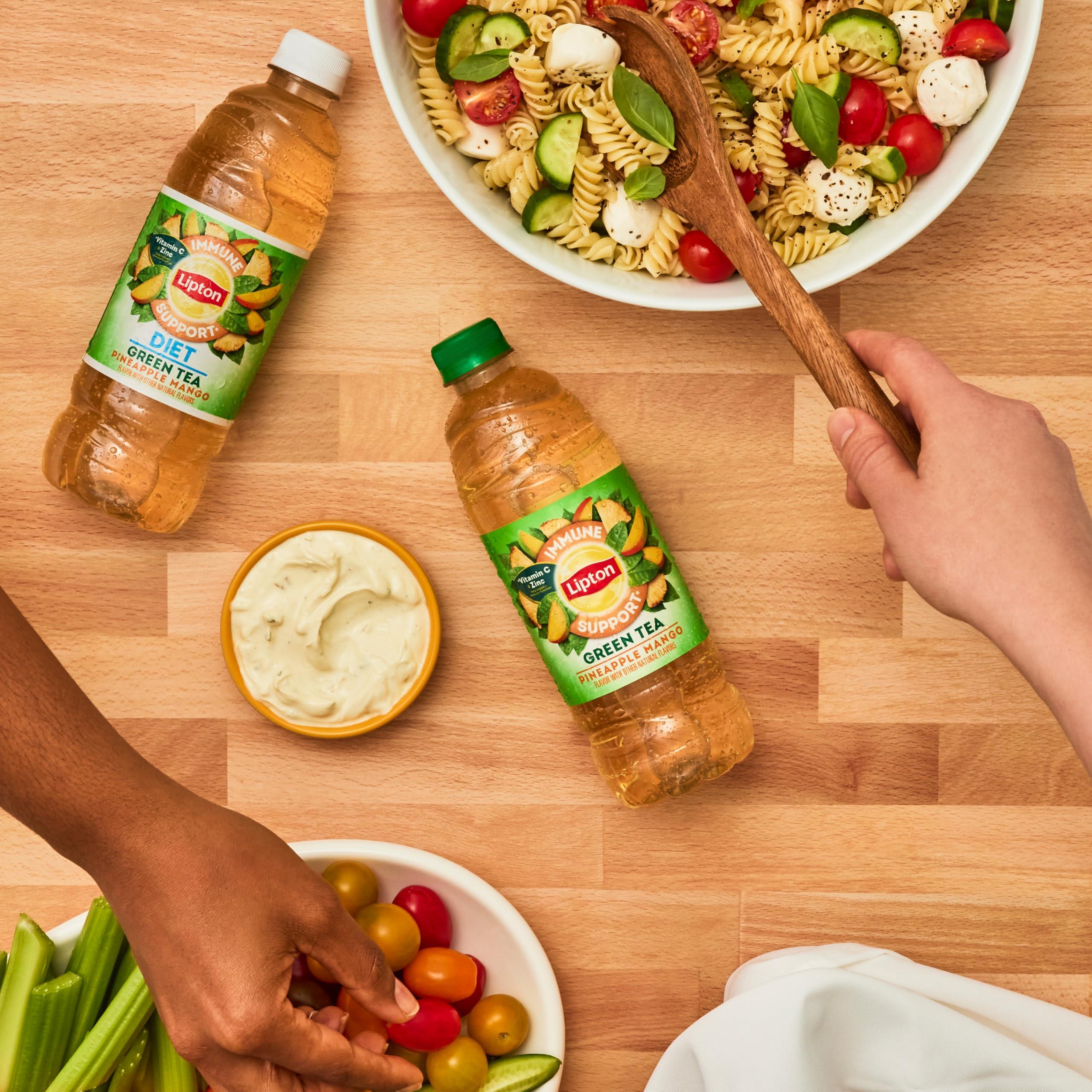 Lipton Lipton Immune Support Diet Pineapple Mango, 16.9 Fl Oz Bottles (Pack of 12)