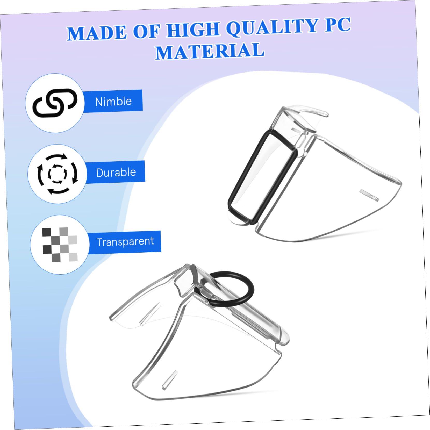 Hemoton Hemoton 4 Pairs Flank Protector Glass Shot Glasses Transparent Side Safety Eye Glasses Side Shield Side Guards for Glasses Side for Eyeglasses Clear Plastic Shot Glasses Wings One Side Pc