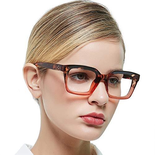 MARE AZZURO MARE AZZURO Reading Glasses for Women 6.0 Fashion Readers 600 Female Square Retro Reader Durable Eyewear +6.00 Strength