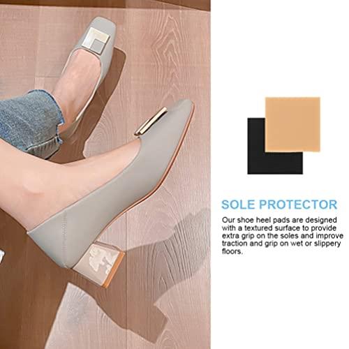 Healifty Healifty 6pcs Anti Slip Stickers for High Heels Non Heel Shoe Pads for High Heels High Heel Protectors Shoes Pads Shoe Sole Protector Anti Heel Grips Heel Cups Protection Pad Patch Rubber
