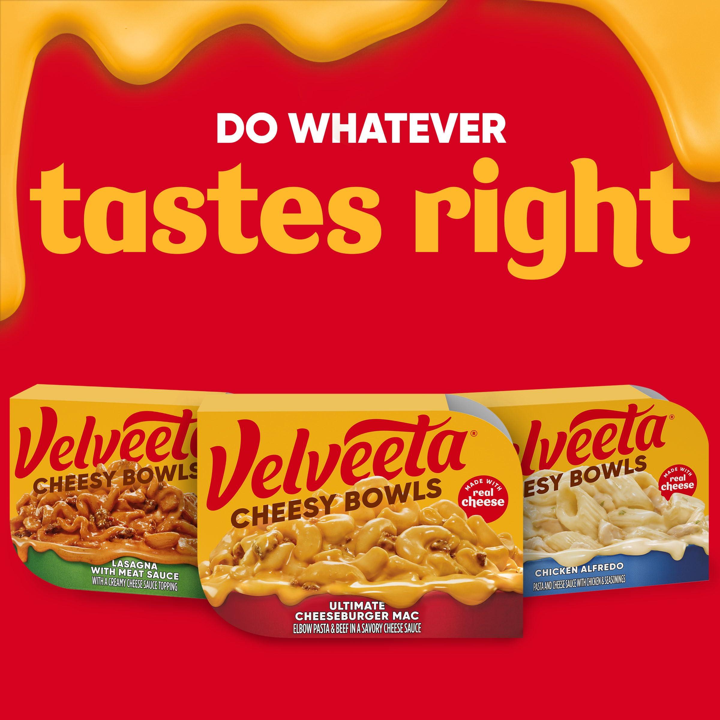 Velveeta Velveeta Cheesy Bowls Ultimate Cheeseburger Mac Microwave Meal, 9 oz Tray