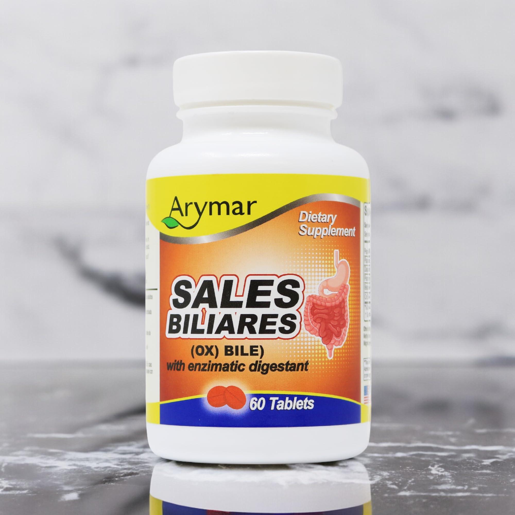 Arymar Arymar Sales Biliares Ox Bile with Digestive Enyzmes 60 Tabs
