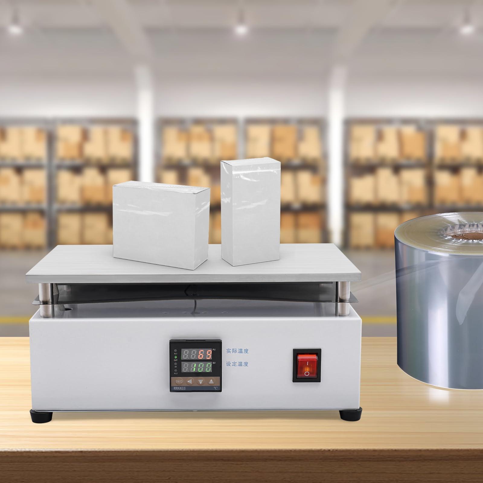 CNCEST CNCEST Cellophane Wrapping Machine, Desktop Heating Sealing Machine, Manual Cellophane Overwrapping Machine for BOPP Perfume Cosmetics Poker Box