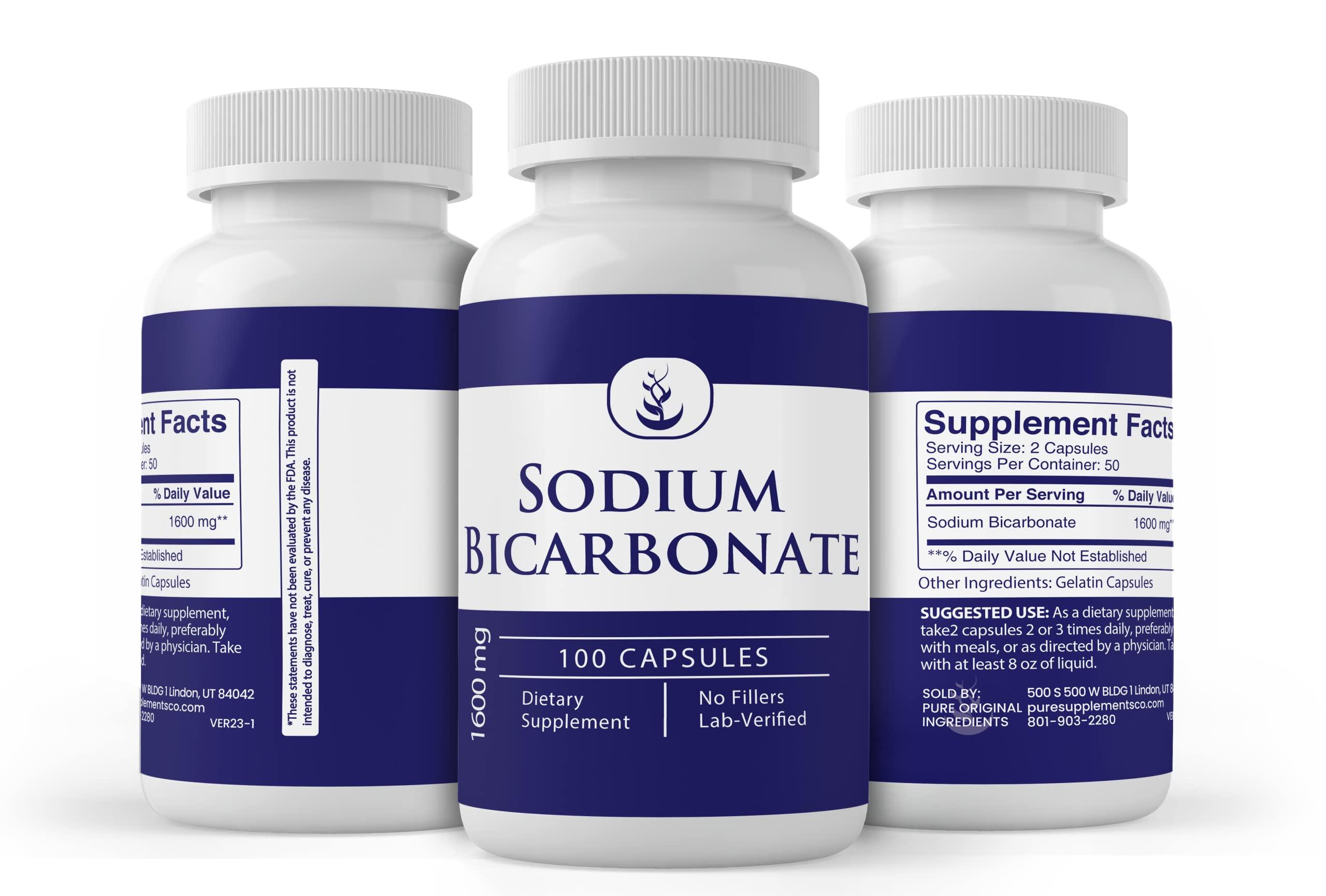 PURE ORIGINAL INGREDIENTS Pure Original Ingredients Sodium Bicarbonate (100 Capsules) Always Pure