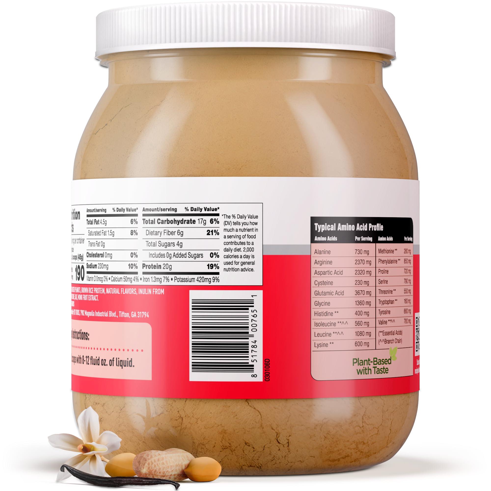 PB2 PB2 Performance Peanut Protein Powder with Madagascar Vanilla [2 lb/32 oz Jar] 20g of Vegan Plant Based Protein Powder, Non GMO, Gluten Free, Non Dairy