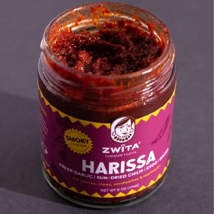 Zwta Zwita Smoky Harissa 6oz | Tunisian Sun Dried Chili Paste