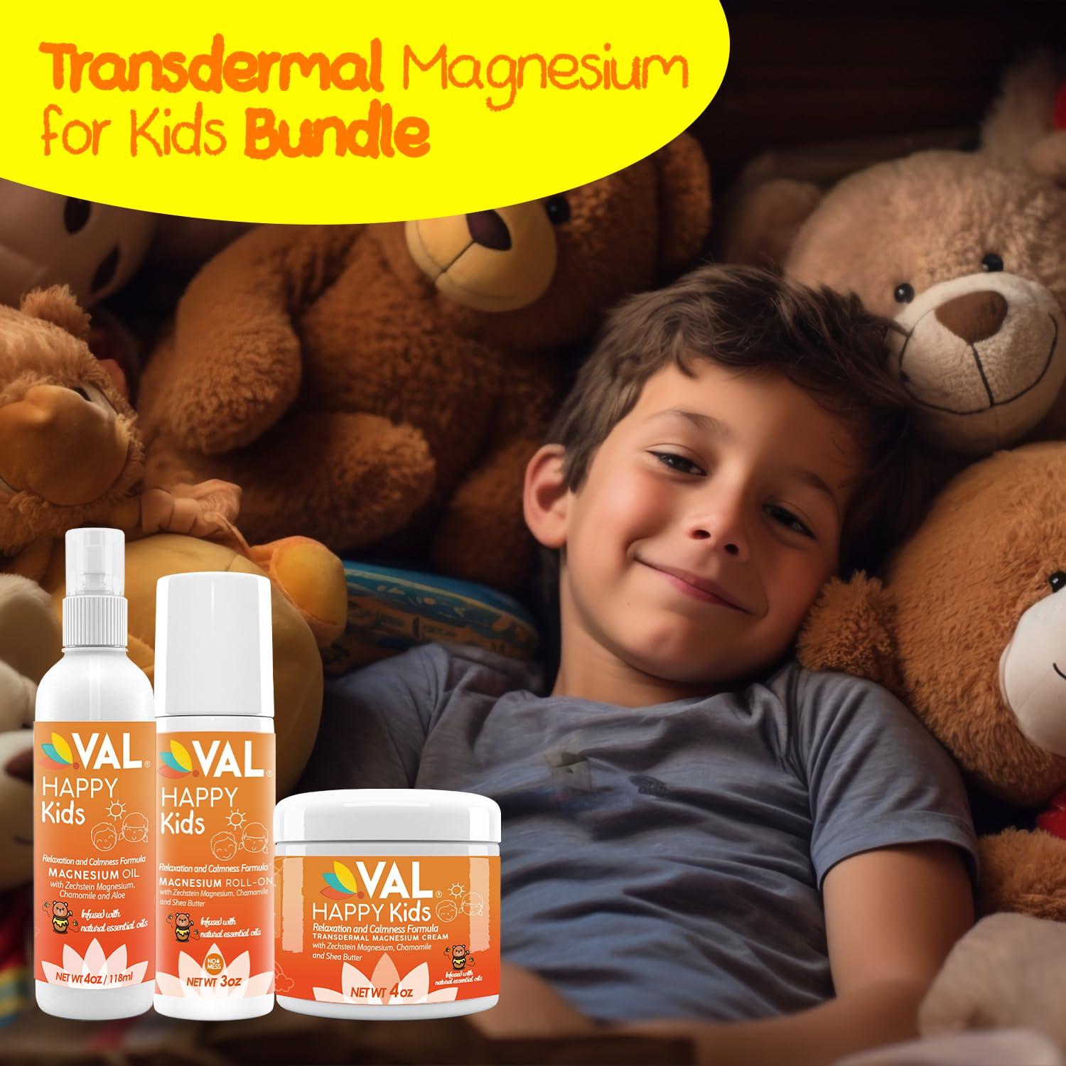 VAL VAL Happy Kids Transdermal Magnesium Bundle for Kids