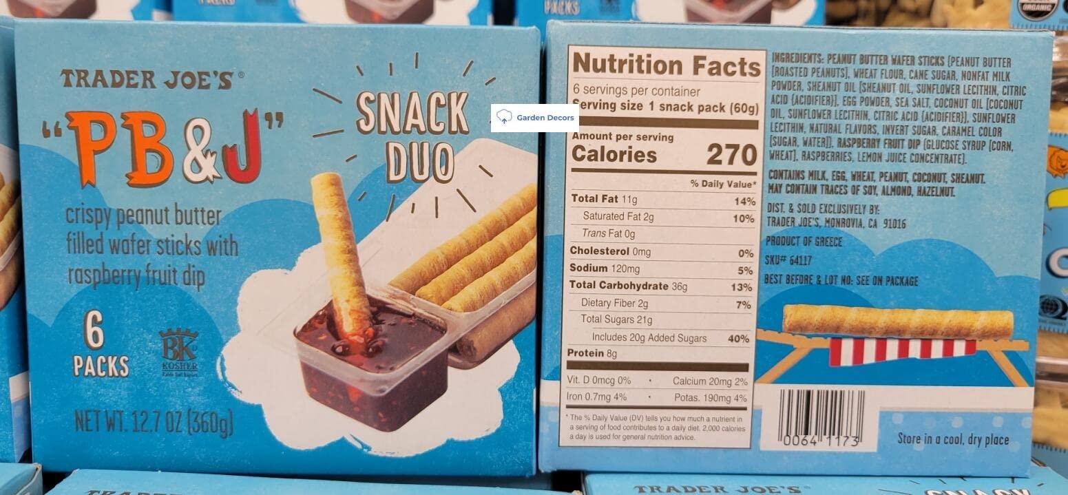 Trader Joes Trader Joe’s PB & J Snack Duo 6 Pack 12.7oz 360g (Two Boxes)