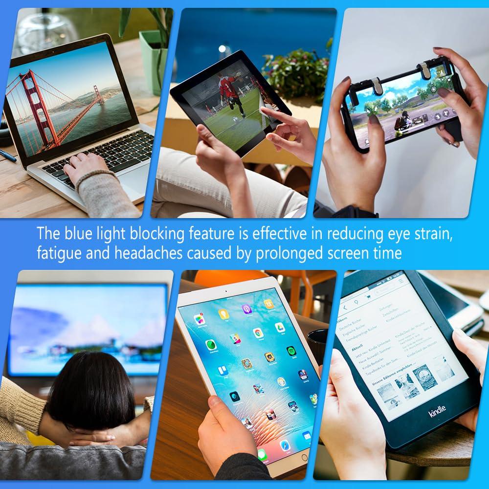 Yekepal Blue Light Blocking Glasses, 2 Pack Blue Light Glasses Men, Blue Light Glasses For Women Computer Reading Gaming TV Phones Eyeglasses Clear Lens Bluelight Glasses Anti Eyestrain UV Glare Green+Clear