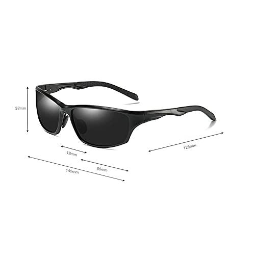 COTIA COTIA Full Reading Sunglasses Men's Polarized Aluminum Magnesium Frame Sports Outdoor Readers Magnification Presbyopic Sun Glasses (black, 3.5)