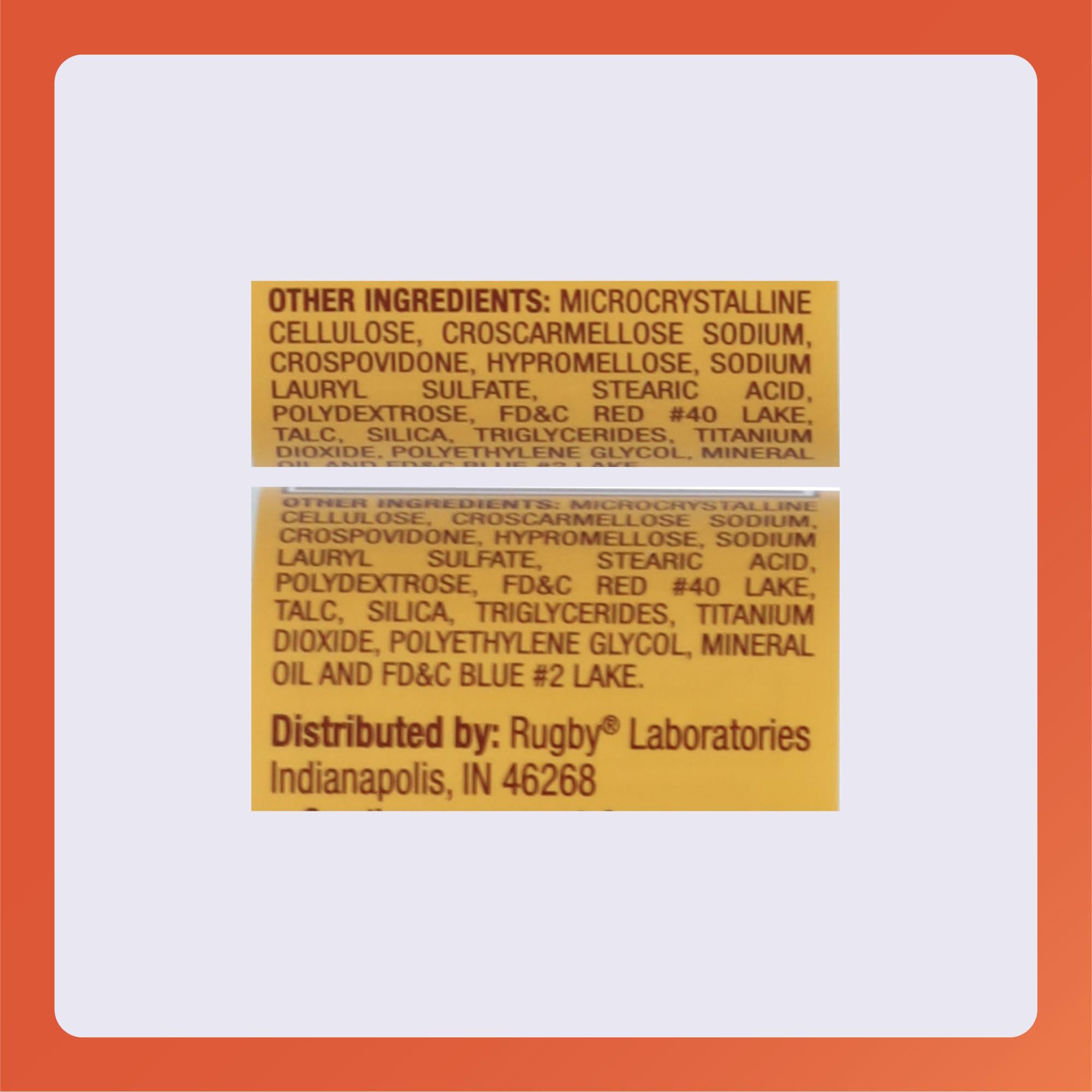 MAJOR RUGBY LAB (CS) Rugby Ferrous Sulfate 325 MG 100 Count (3 Pack)