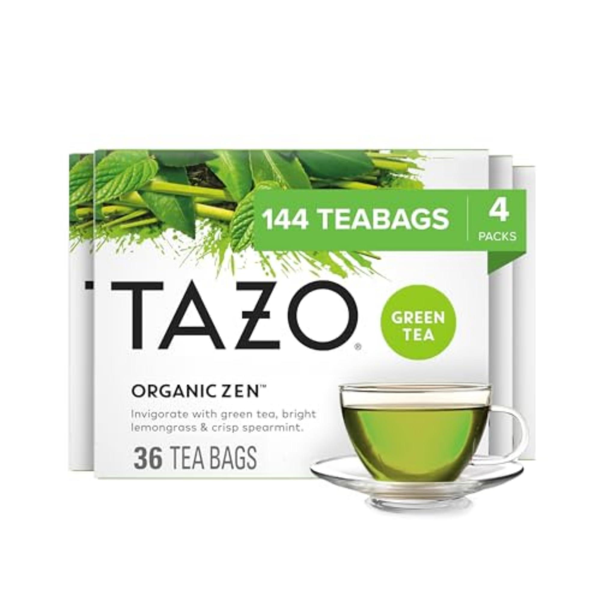 TAZO TAZO Organic Zen Green Tea Bags, 144 Total Tea Bags (36ct - Pack of 4)